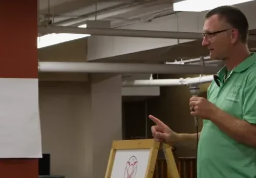 Seniors_Safe_13 Darrell giving a presentation at a seniors safe event.